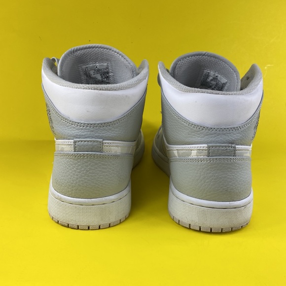 AIR JORDAN 1 MID SWOOSH GRRY CAMO DC9035-100 - Picture 4 of 15